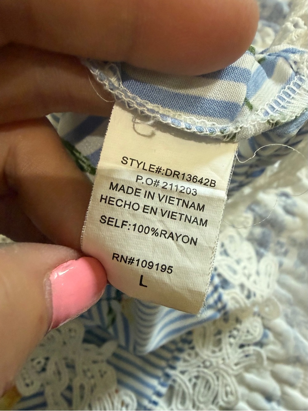 love J Blue & Yellow Lemon-Print Off-Shoulder Ruffle Dress - Picture 5 of 5